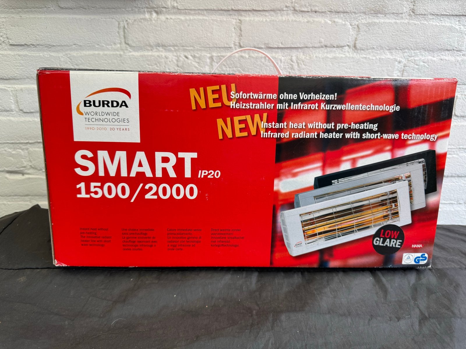 Burda Smart Infrarood Heater 1500/2000W - Nieuw in doos, 30 tot 80 cm, Ophalen of Verzenden, 60 tot 150 cm, 800 watt of meer