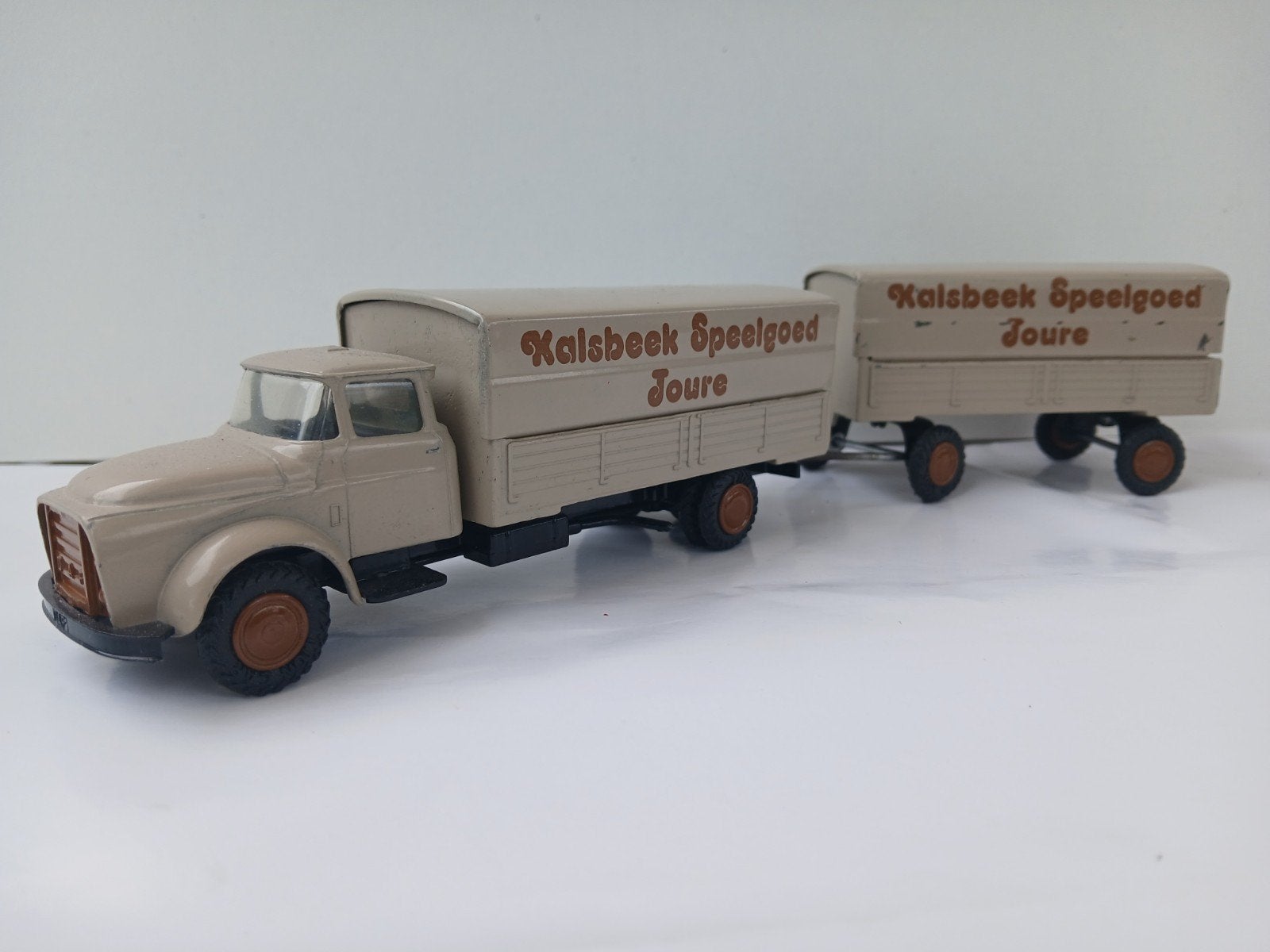 Lion Car DAF torpedo combinatie, Ophalen of Verzenden, Zo goed als nieuw, Bus of Vrachtwagen, Lion Toys