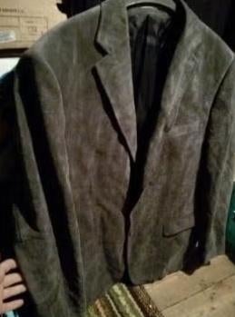 as Nieuw Colbert Grijs fluweel Ribcorduroy Bartlett 28 56 XL, Verzenden, Zo goed als nieuw, Maat 56/58 (XL), Grijs