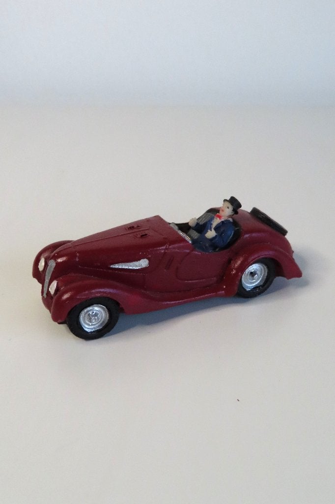 Kerstdorp Kerstminiatuur Intratuin Auto Rood (4313x), Ophalen of Verzenden, Zo goed als nieuw