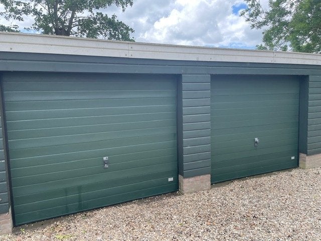 garagedeuren ton smit groen, Kunststof, Gebruikt, 120 cm of meer, Garagedeur