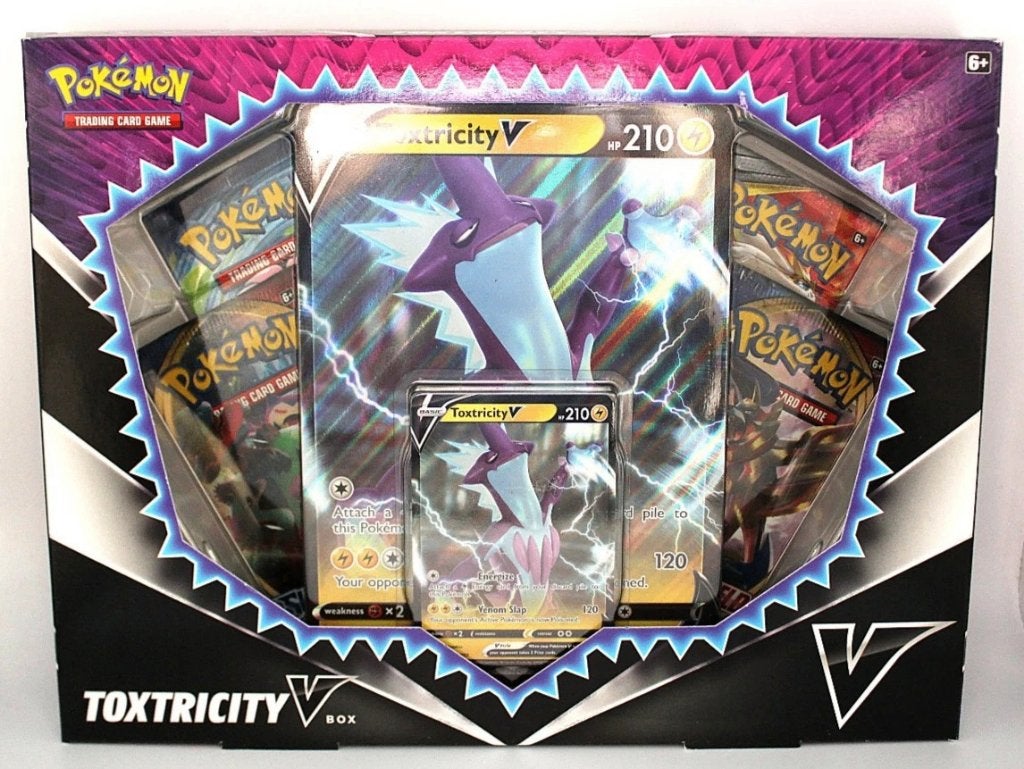 pokemon toxtricity v box geseald evolutions cosmic eclipse, Ophalen of Verzenden, Zo goed als nieuw, Boosterbox, Foil