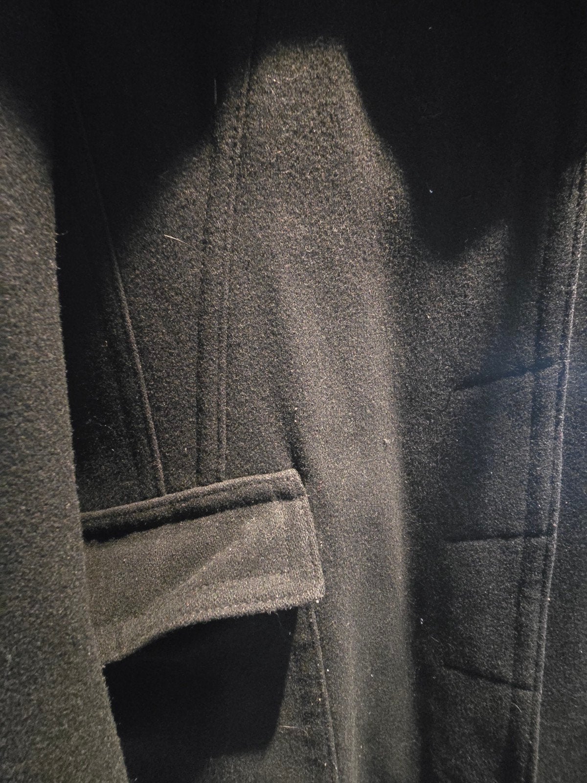 Stijlvolle zwarte winterjas, zo goed als nieuw, Kleding | Dames, Ophalen of Verzenden, Zo goed als nieuw, Maat 42/44 (L), Zwart