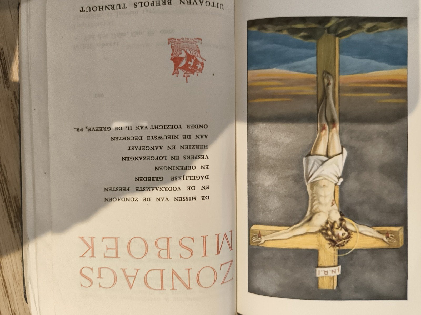 Zondags Misboek 1957 - Brepols Turnhout, Ophalen, H. de Greeve, A. van den Dries