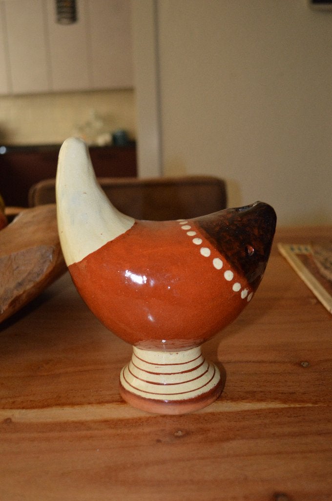 design  vintage Zweedse vogel Arvika keramiek GustavPersman, Ophalen of Verzenden, Beschilderd, 20 - 50 cm, Steen of Keramiek