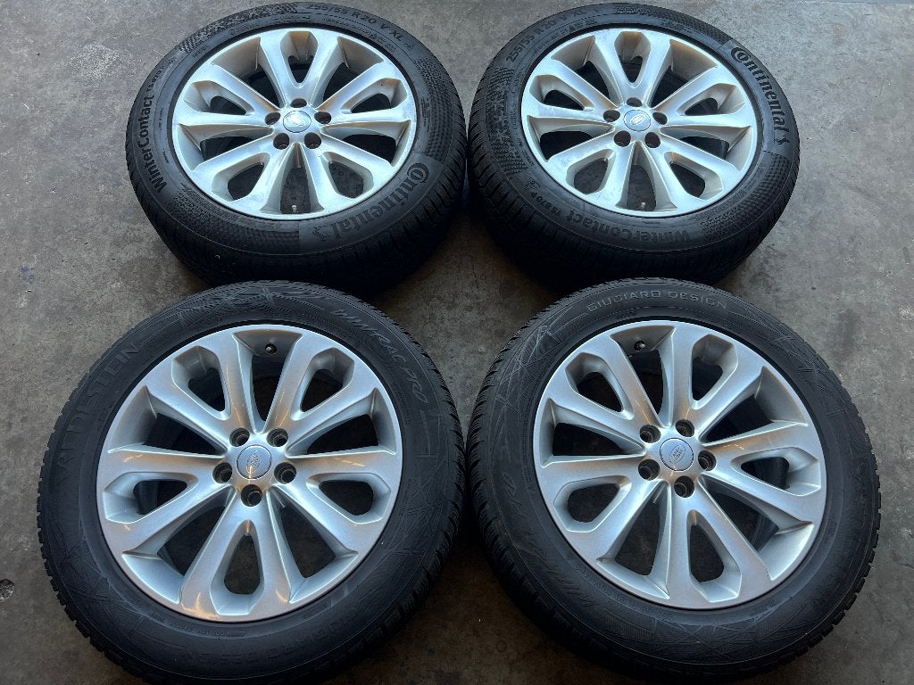 20 inch Range Rover Sport L494 L405 Velgen + Winterbanden, Ophalen, Gebruikt, 255 mm, Banden en Velgen