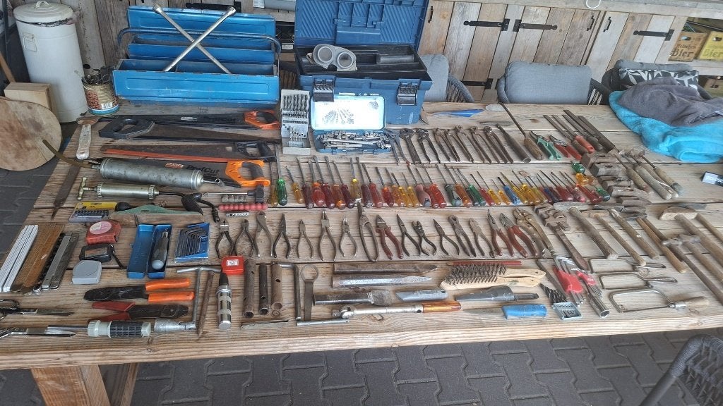 partij handgereedschap gereedschap 230 stuks gebruikt, Ophalen of Verzenden, Gebruikt