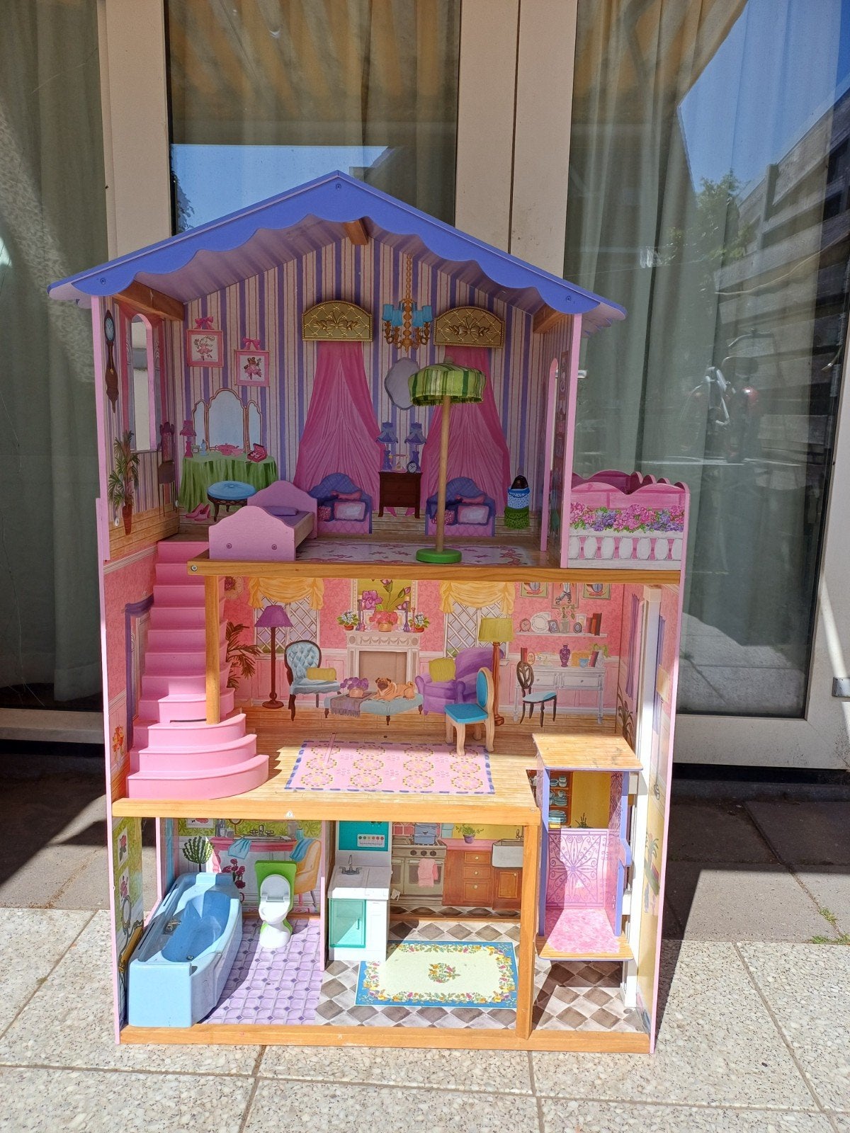KidKraft Barbie Poppenhuis - Groot en Compleet, Ophalen, Gebruikt, Barbie
