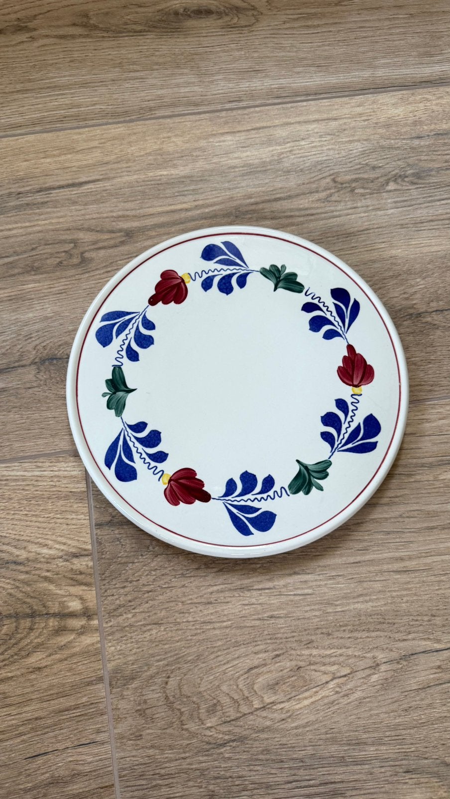 Nieuw! Boerenbont serveer- of taartbord diameter ca 28 cm, Ophalen of Verzenden, Nieuw, Aardewerk, Schaal of Schalen