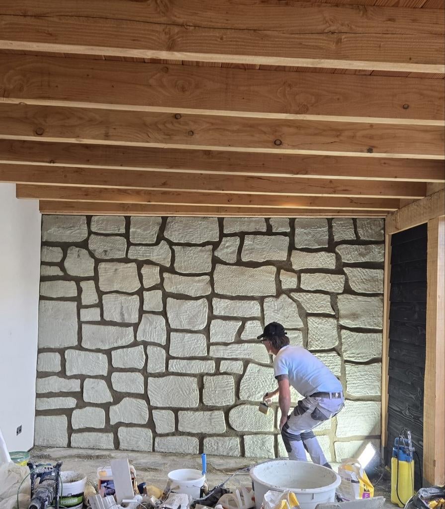 Breuksteen Rotsblok StoneStuc stukadoorsbedrijf R van Vugt, Garantie, Stucwerk