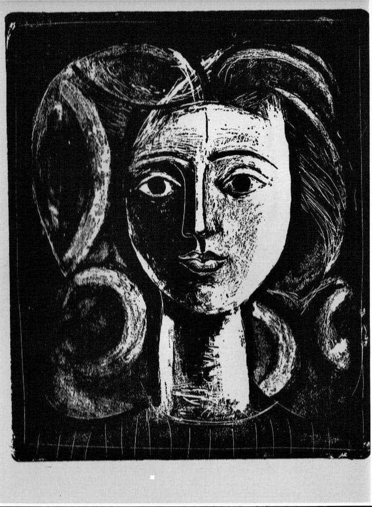Pablo Picasso 1947 Dubbelzijdige Litho Portraits, Antiek en Kunst, Verzenden, Lithografie