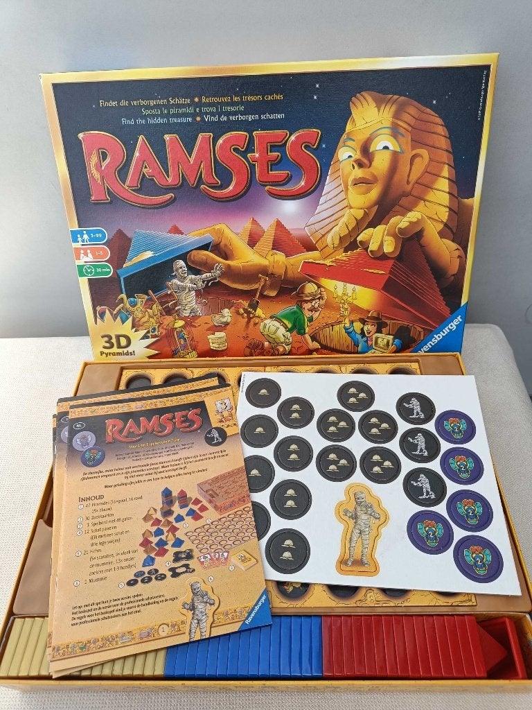 Ramses bordspel als nieuw, Hobby en Vrije tijd, Gezelschapsspellen | Bordspellen, Ophalen of Verzenden, Zo goed als nieuw