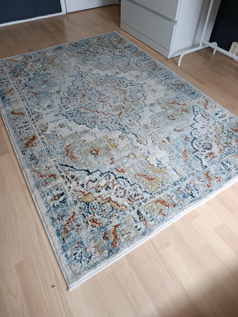 Vloerkleed ONSEVIG Ikea 133x195cm zgan, Ophalen, 100 tot 150 cm, Zo goed als nieuw, 150 tot 200 cm