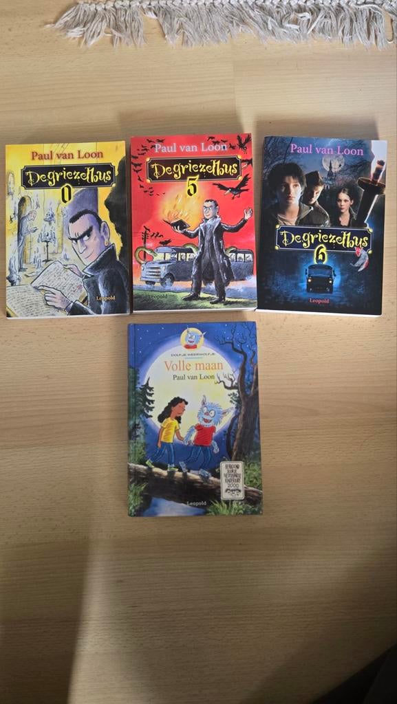 Paul van Loon: De Griezelbus (0, 5, 6) & Volle Maan, Boeken, Ophalen of Verzenden, Gelezen, Paul van Loon, Fictie