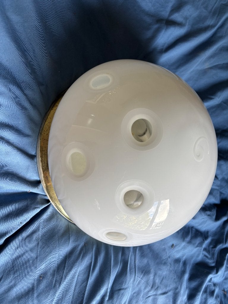 Oude melkglazen lamp, Antiek en Kunst, Ophalen of Verzenden