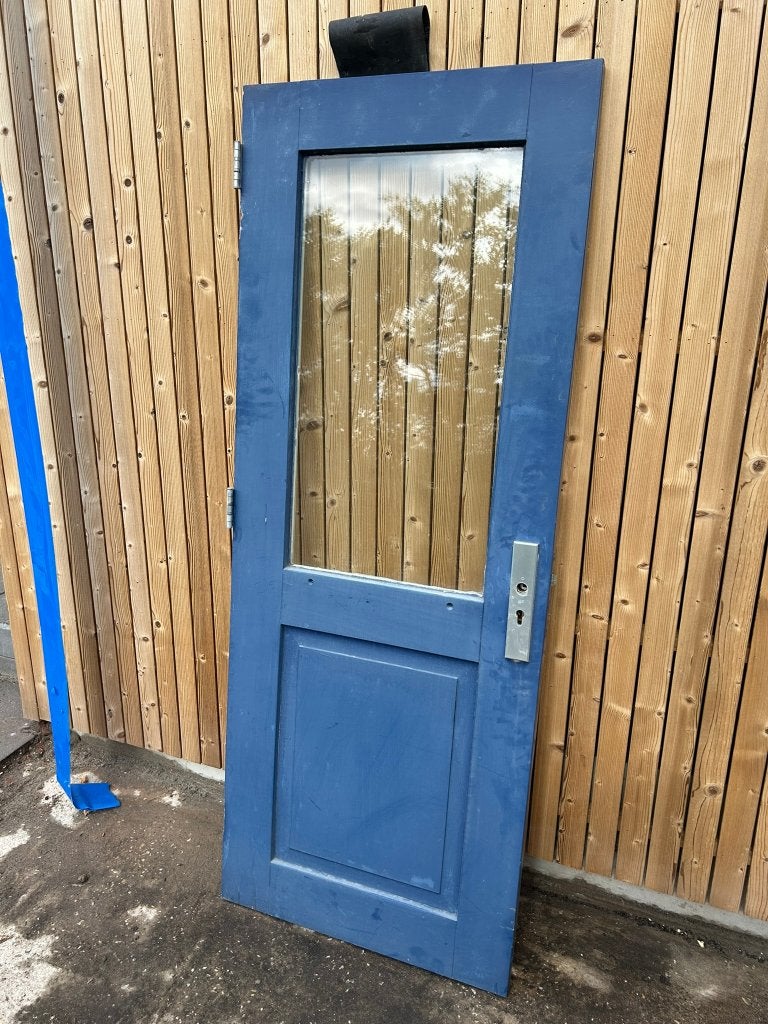 Houten buitendeur zonder kozijn, Ophalen, Gebruikt, Minder dan 80 cm, Minder dan 200 cm