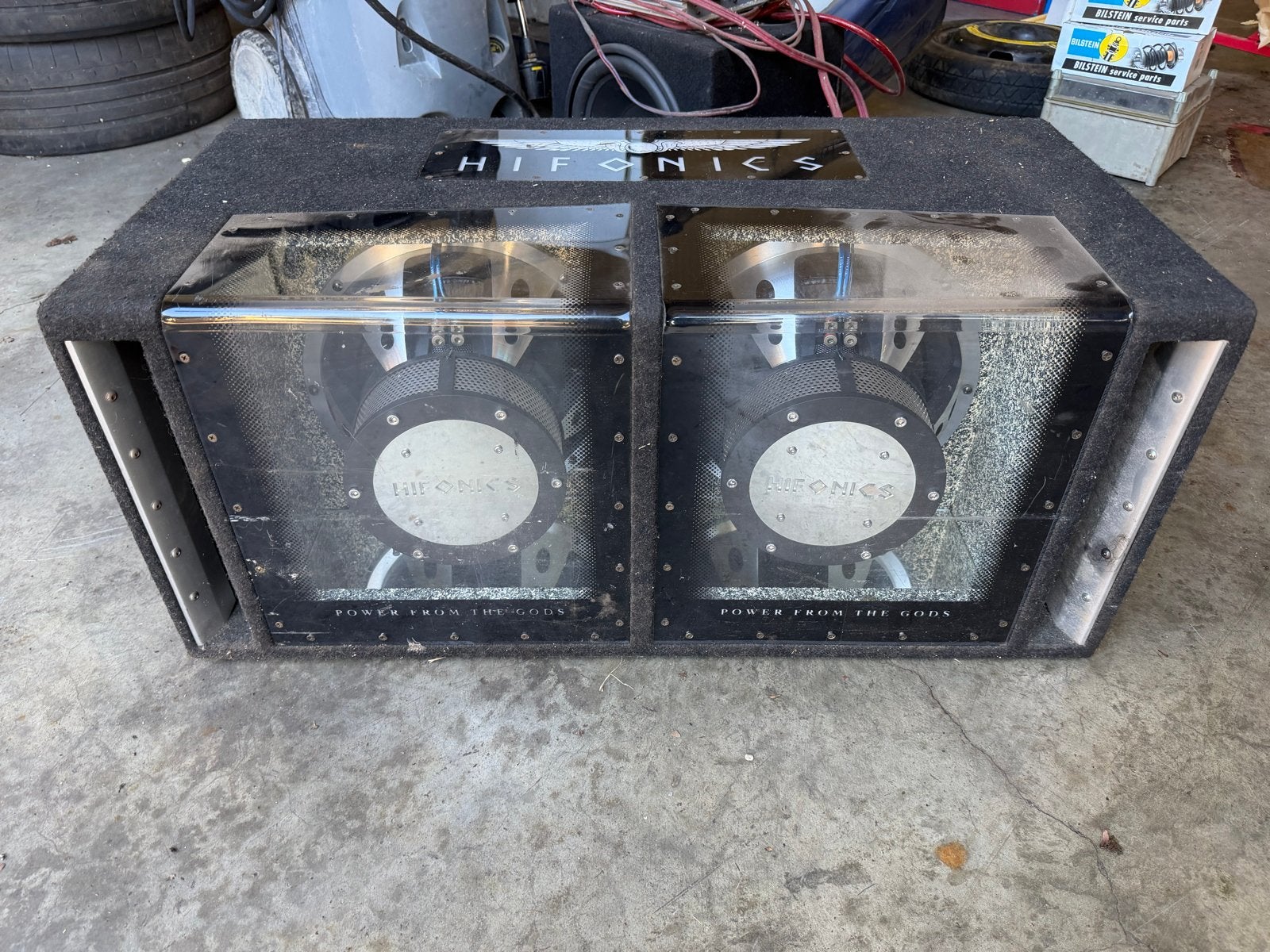 Hifonics Subwoofer met Earthquake en Rodek Versterkers, Ophalen of Verzenden, Gebruikt