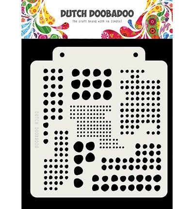 Dutch Doobadoo Mask Art Blobs mal 14,8 x 16,3 cm 470.715.138, ., Nieuw, Ophalen of Verzenden, Overige thema's