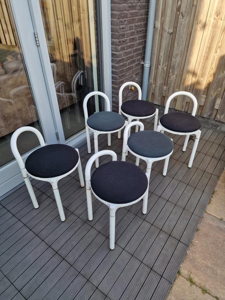 Kartell stoel designer Ferrieri Kartell Polo Castelli, Huis en Inrichting, Stoelen, Ophalen, Gebruikt, Wit, Overige materialen