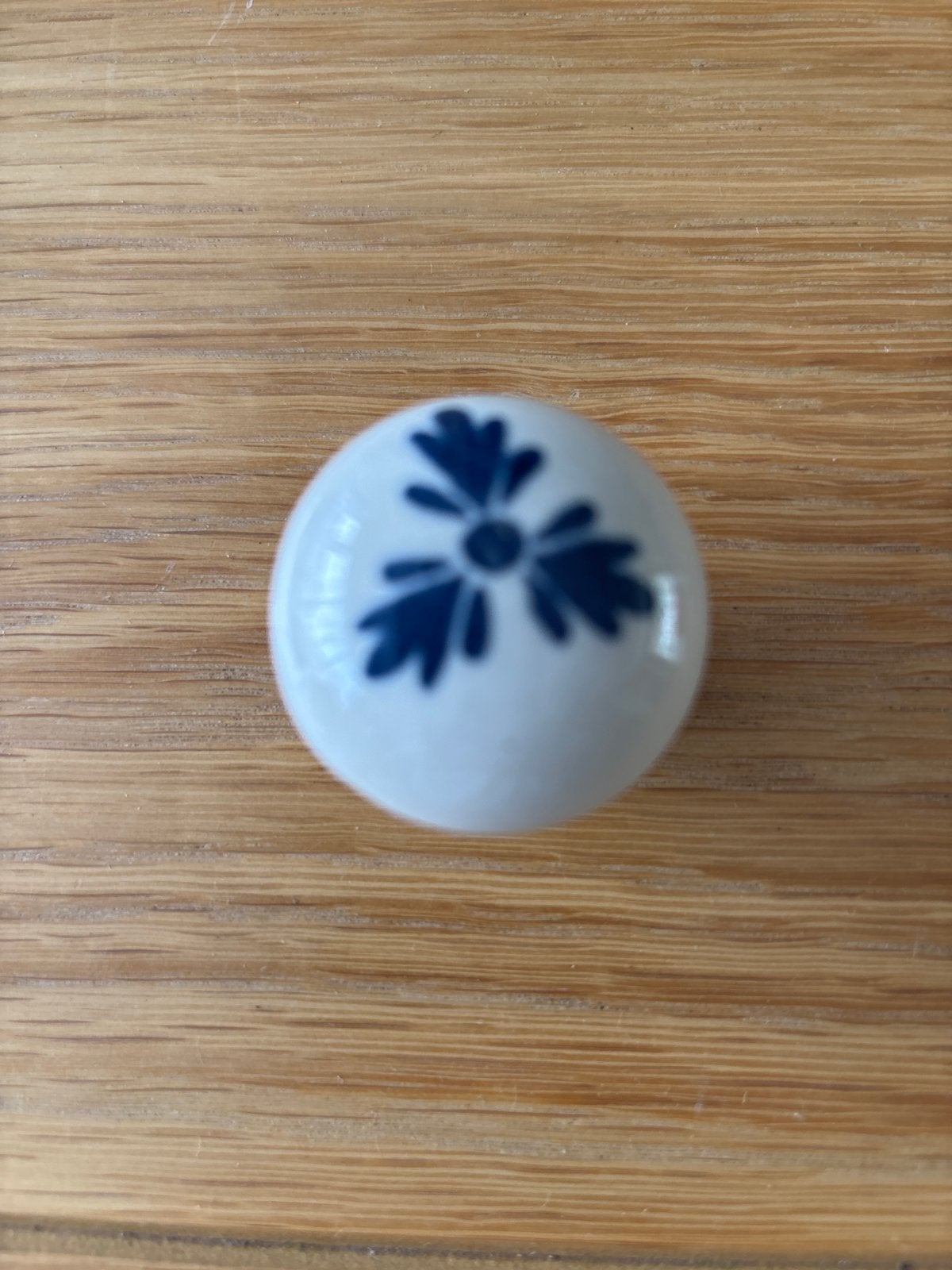Keramische Flessenstop met Blauw Bloemmotief, Ophalen of Verzenden