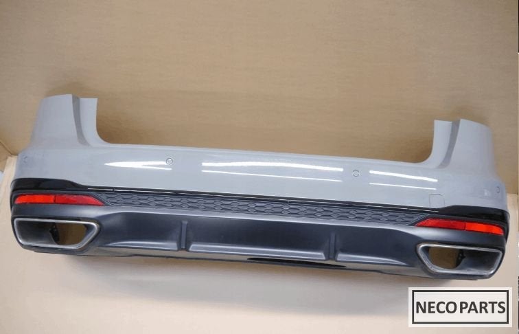 AUDI A4 8W ACHTERBUMPER ORIGINEEL 6xPDC S-LINE KLEUR LX7B, Gebruikt, -, -, Achter