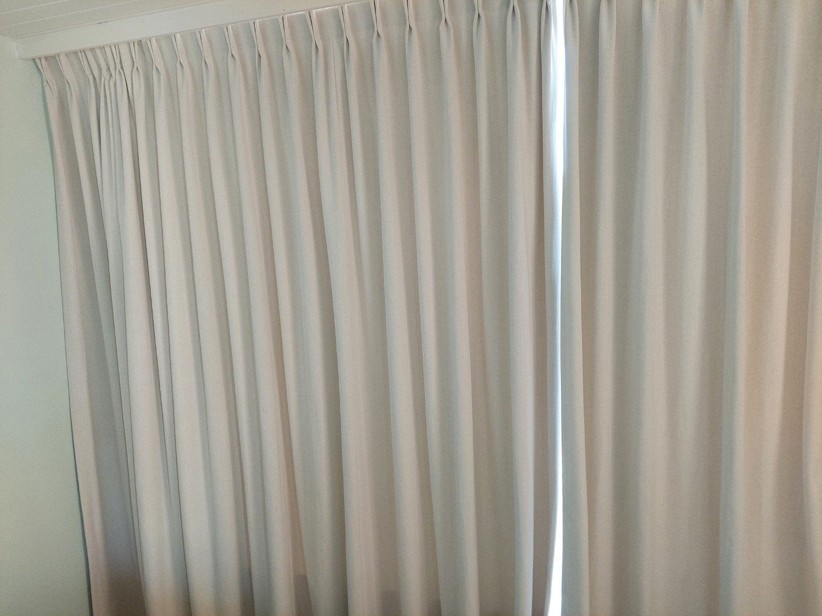 Gordijn off white met zonwerende voering, Ophalen, Kwantum, Zonwerend, Nieuw