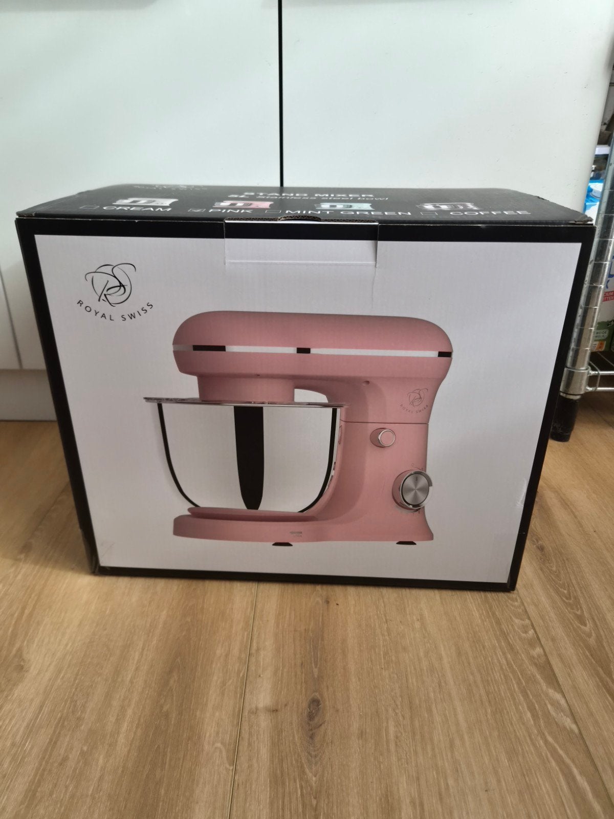 Royal Swiss Keukenmachine 1500W - Roze of Mintgroen, 4 liter of meer, Ophalen of Verzenden, Nieuw, 3 snelheden of meer