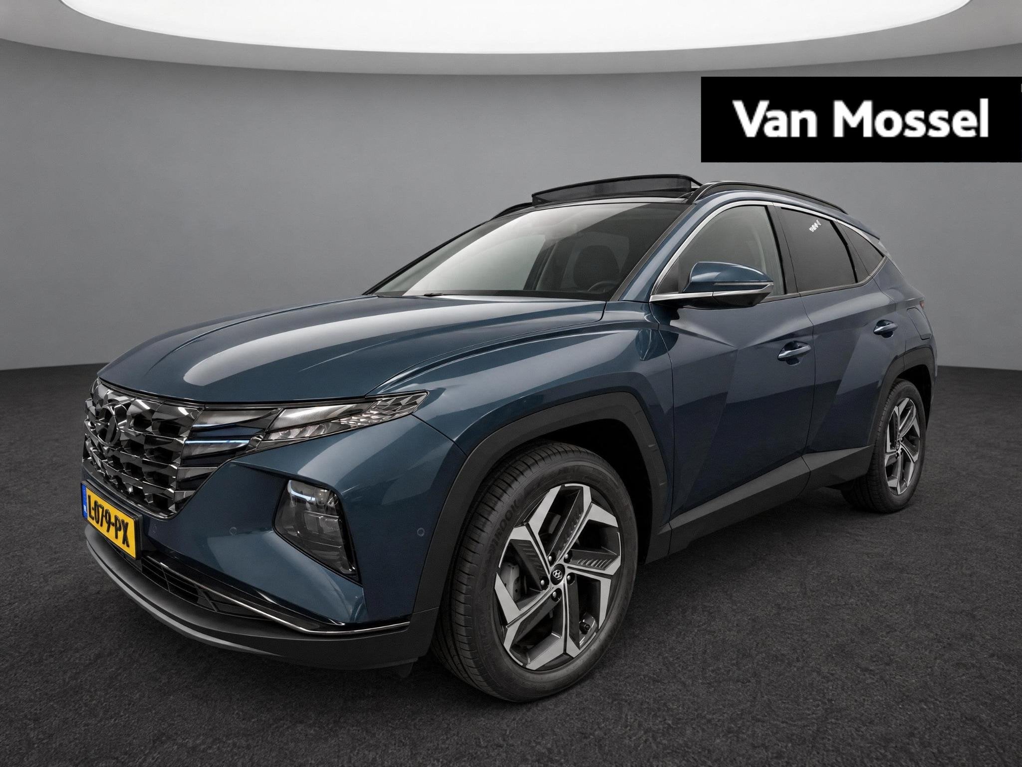 Hyundai Tucson 1.6 T-GDI PHEV Premium Sky 4WD Automaat | App, Auto's, 14 kWh, Gebruikt, 4 cilinders, Blauw