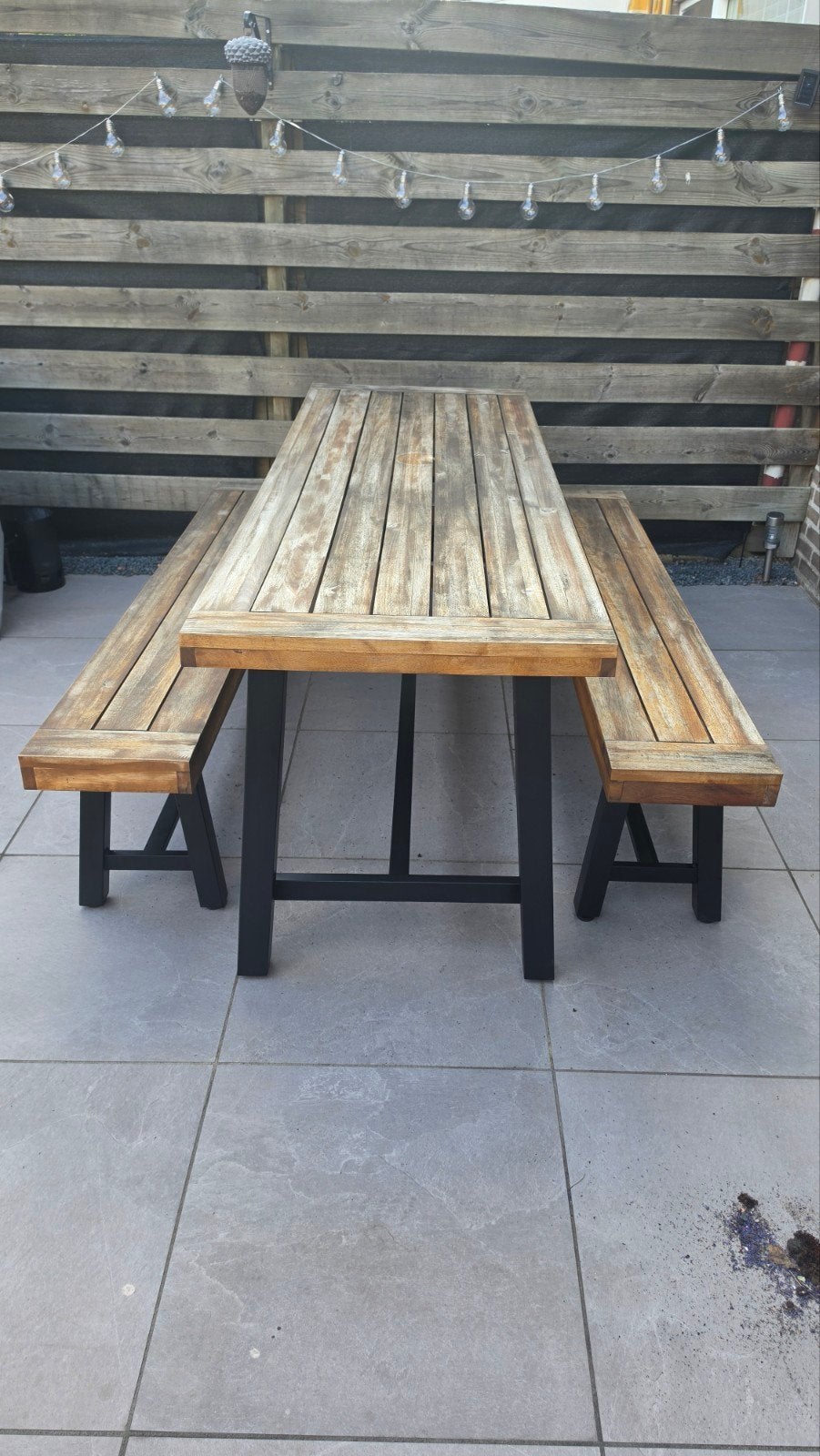 Biertafelset Picada 3-delig, Ophalen, Gebruikt, Rechthoekig, Hout