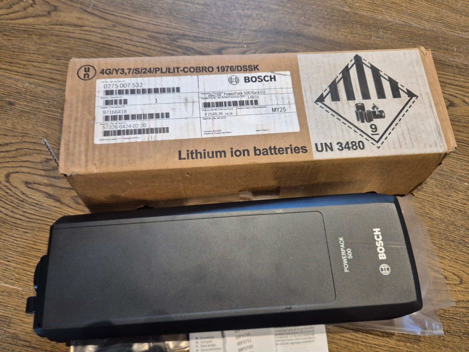 Bosch Powerpack 500 Performance Bagagedrager, Ophalen, Nieuw
