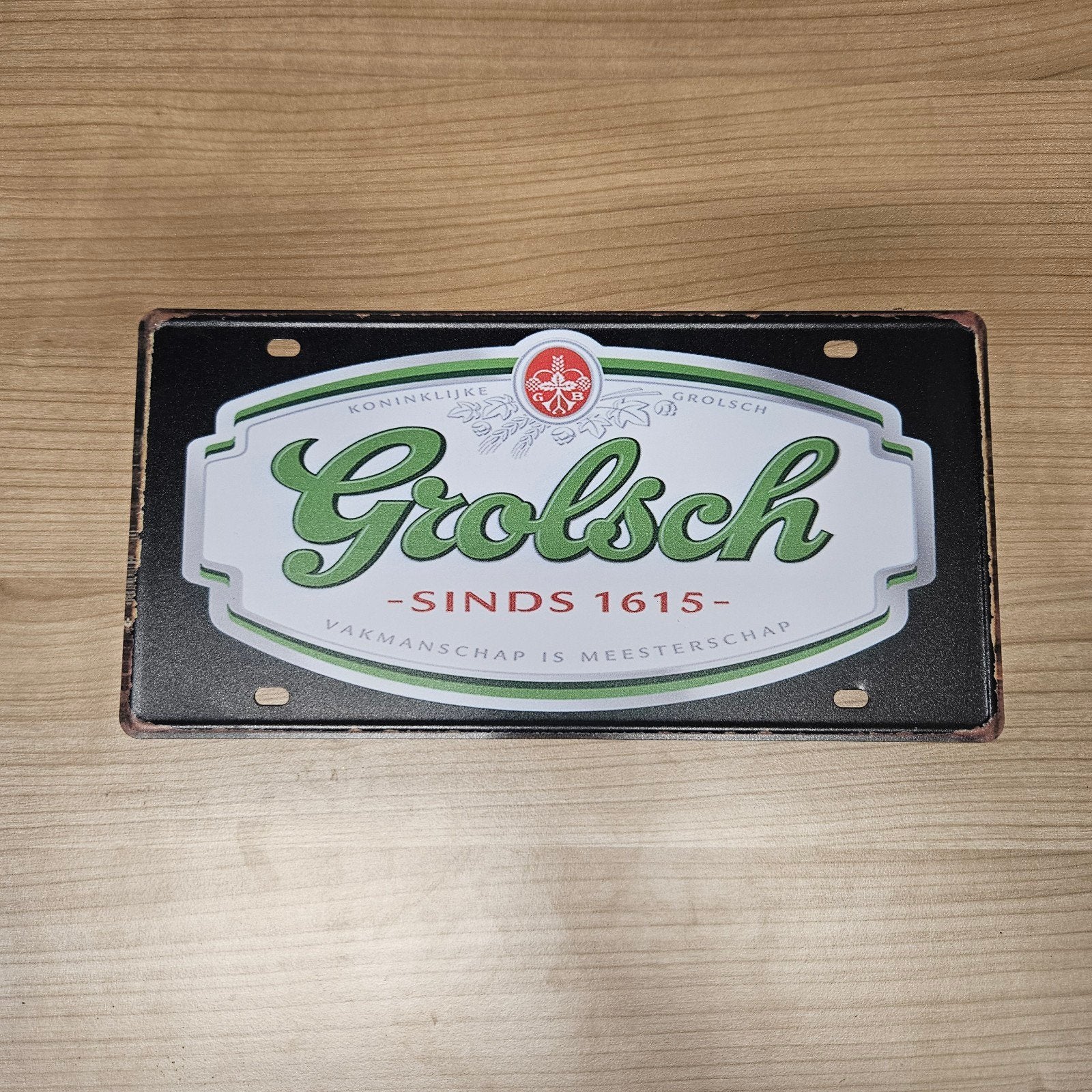 Grolsch muur bordje, Ophalen of Verzenden, Nieuw, Reclamebord, Plaat of Schild, Grolsch
