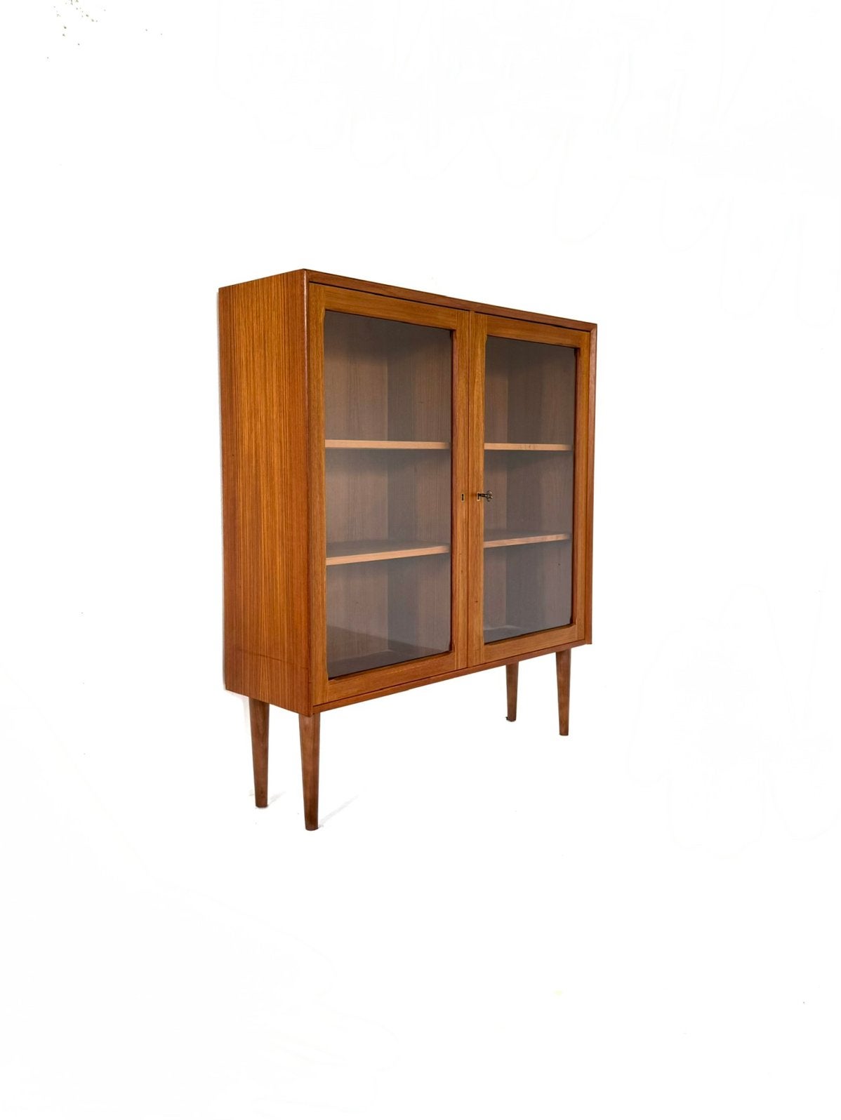 Vintage teakhouten vitrinekast, Brouer Møbelfabrik ‘60