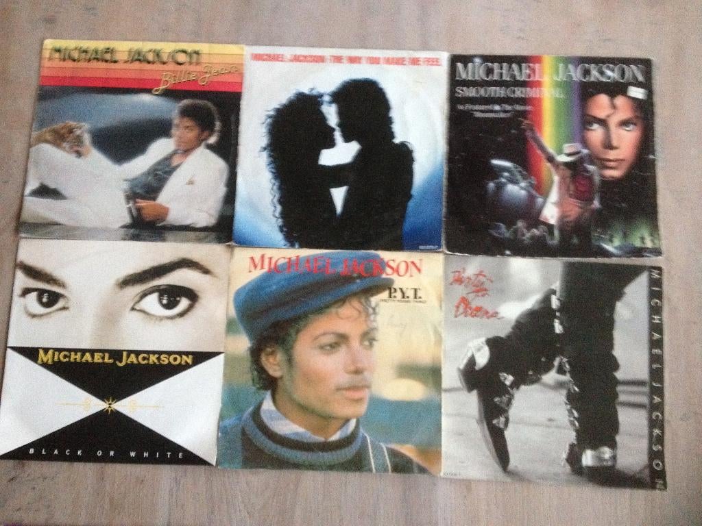 michael jackson div.singles, Ophalen, 1980 - 1989, Gebruikt, 7 inch