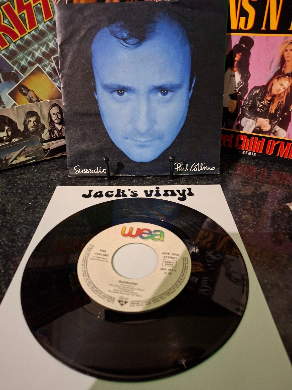Phil Collins - Sussudio 7 inch vinyl single  1985, Ophalen of Verzenden, Zo goed als nieuw, 7 inch, Overige typen