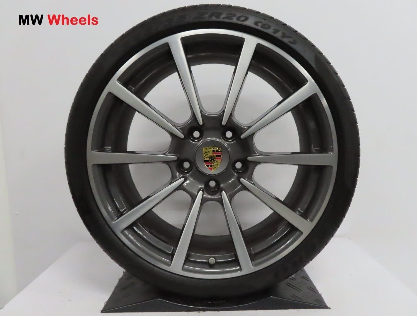 Originele Porsche 911 991 2 S 20 inch velgen met zomerbanden, -, -, Banden en Velgen, Ophalen of Verzenden