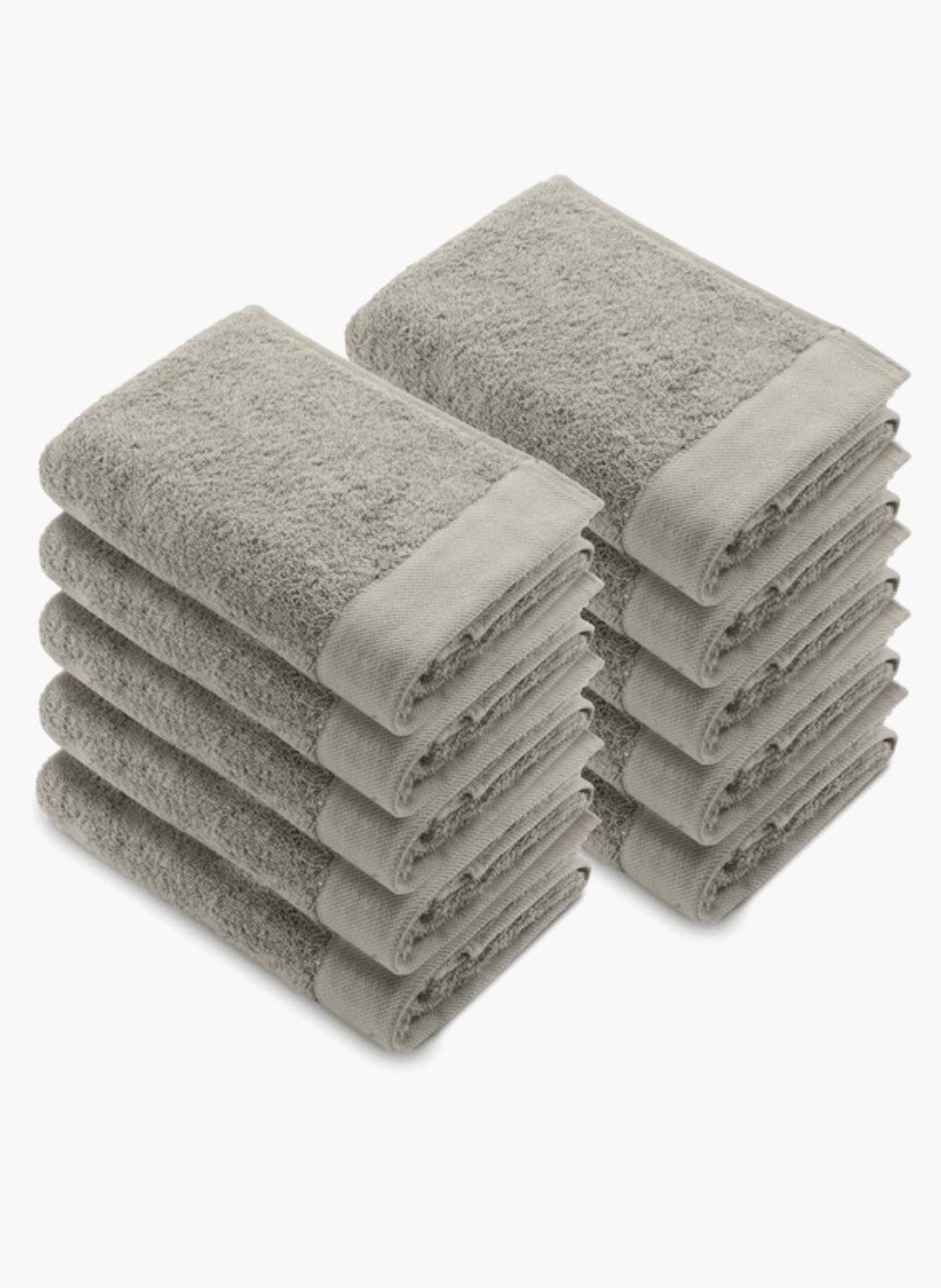 10 stuks Walra Handdoeken, 50x100 cm, Taupe, 100% Katoen, Handdoek, Nieuw, Ophalen of Verzenden, Overige merken