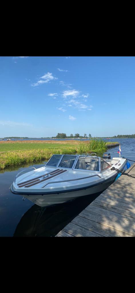 Sportieve boot merk: Placon, yamaha buitenboordmotor 9,9PK!, Watersport en Boten, Speedboten, Ophalen, Gebruikt, Buitenboordmotor
