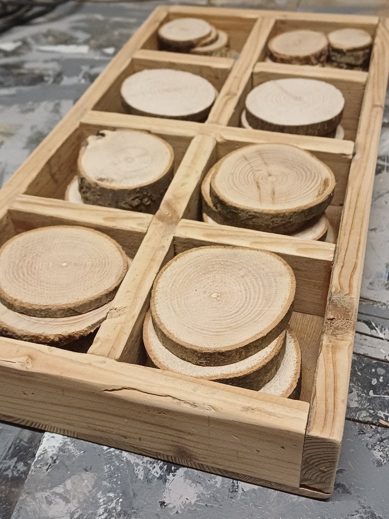 Boomschijven stammetjes knutsel hobby hout kerststuk, Ophalen, Nieuw