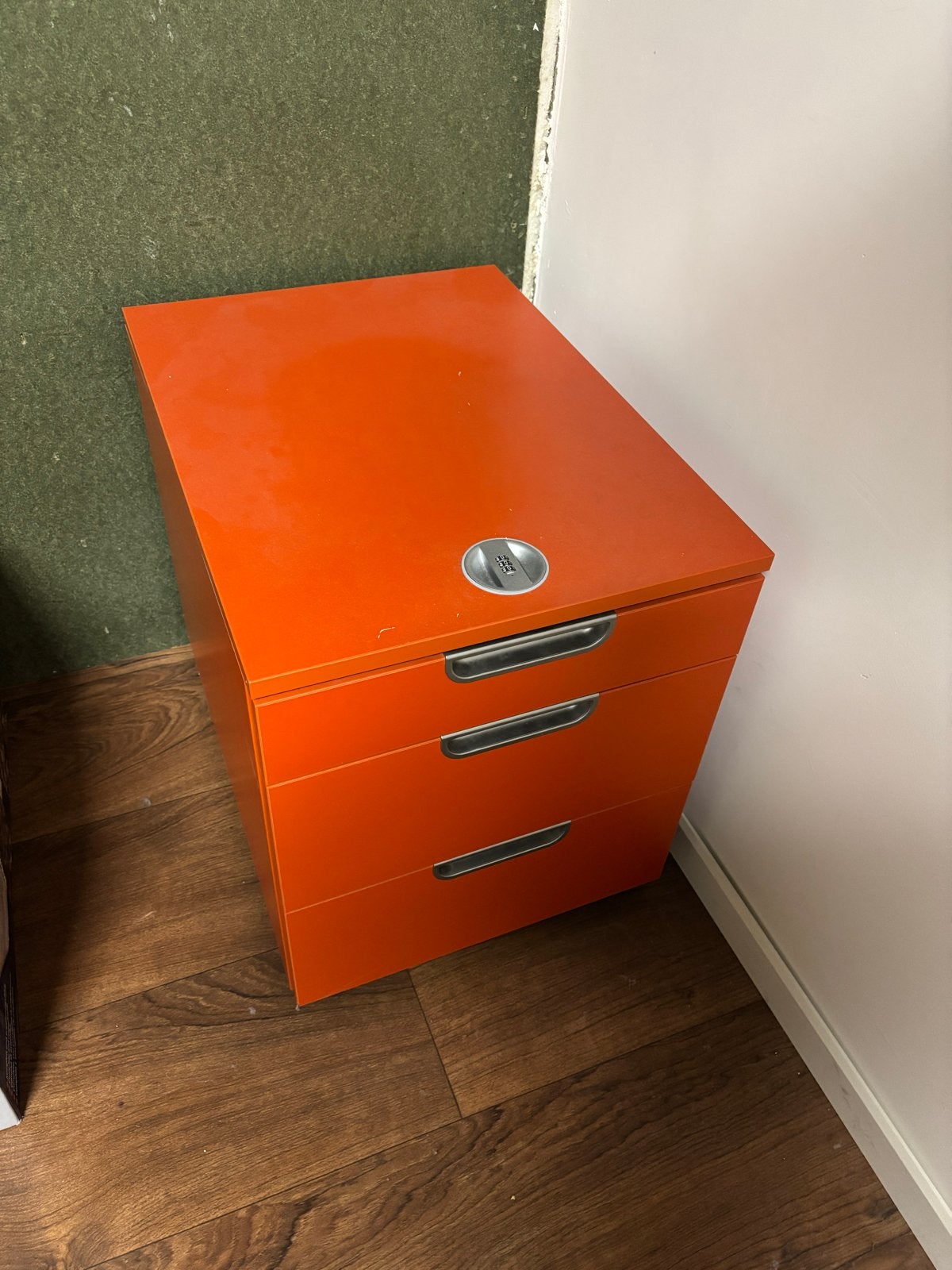 Ikea ladekastje met 3 laden en cijferslot, Ophalen, Minder dan 50 cm, Gebruikt, 3 of 4 laden