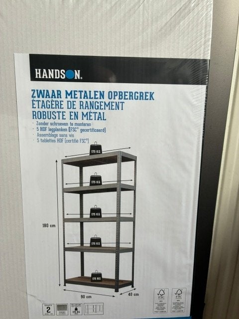 Opbergrek, metaal, Ophalen, Nieuw