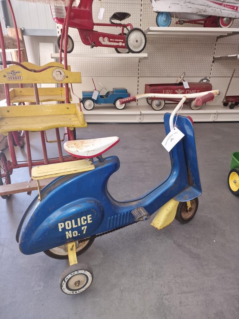 Metalen garton sonda traffic patrol scooter 1965, Ophalen
