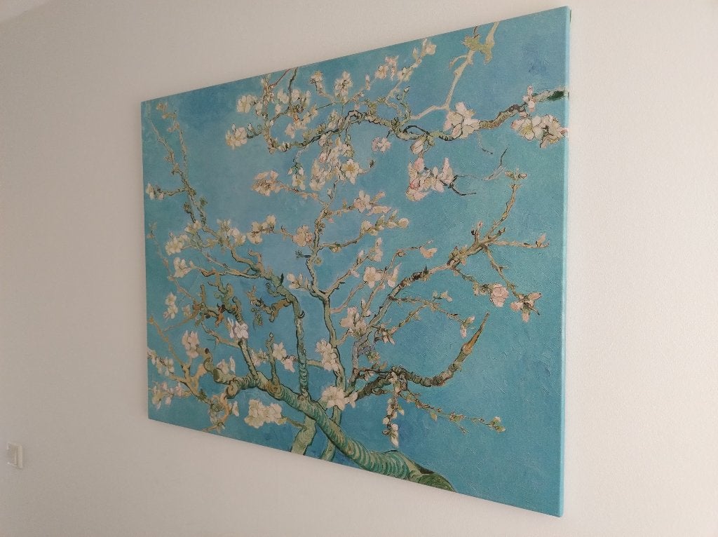 Canvas schilderij – Amandelbloesem, Van Gogh (100cm x 80cm), Ophalen of Verzenden, Zo goed als nieuw, Schilderij, 100 tot 125 cm