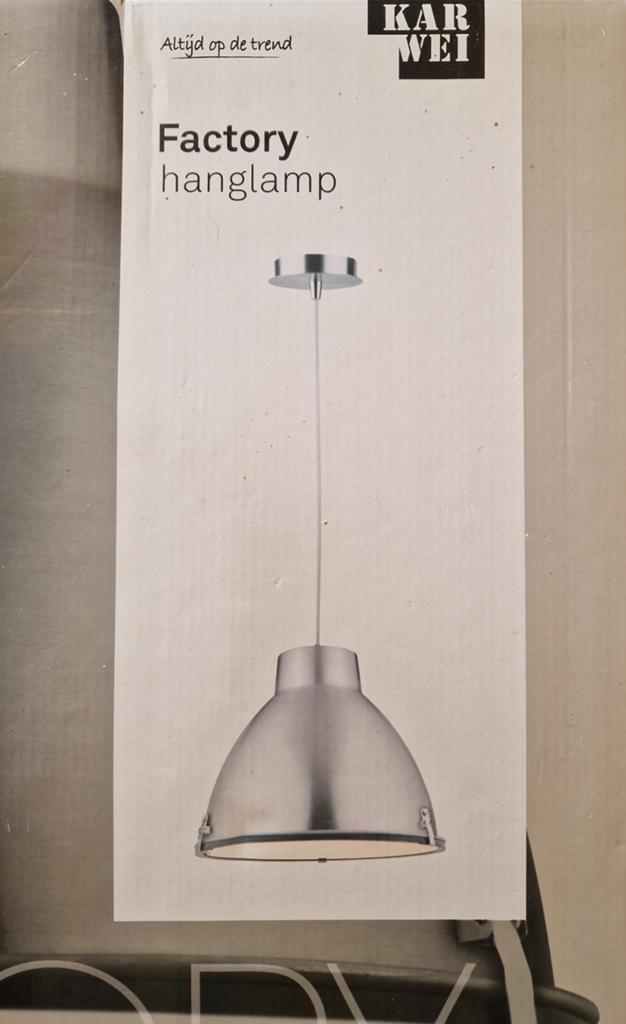 Karwei hanglamp Factory - Nieuw in doos, Huis en Inrichting, Lampen | Hanglampen, Ophalen, Nieuw, Industrieel, Metaal