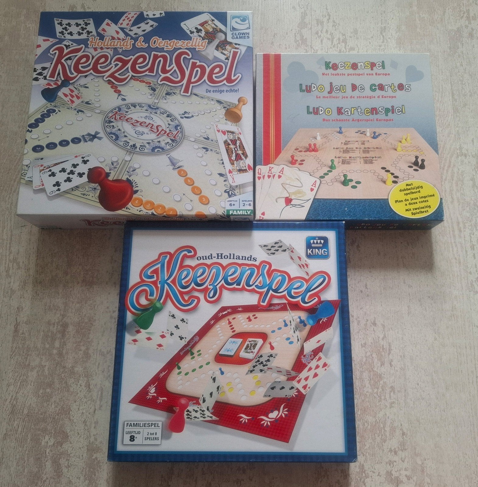 3 soorten Keezenspel keezen spel Keez, Een of twee spelers, Ophalen of Verzenden, Nieuw