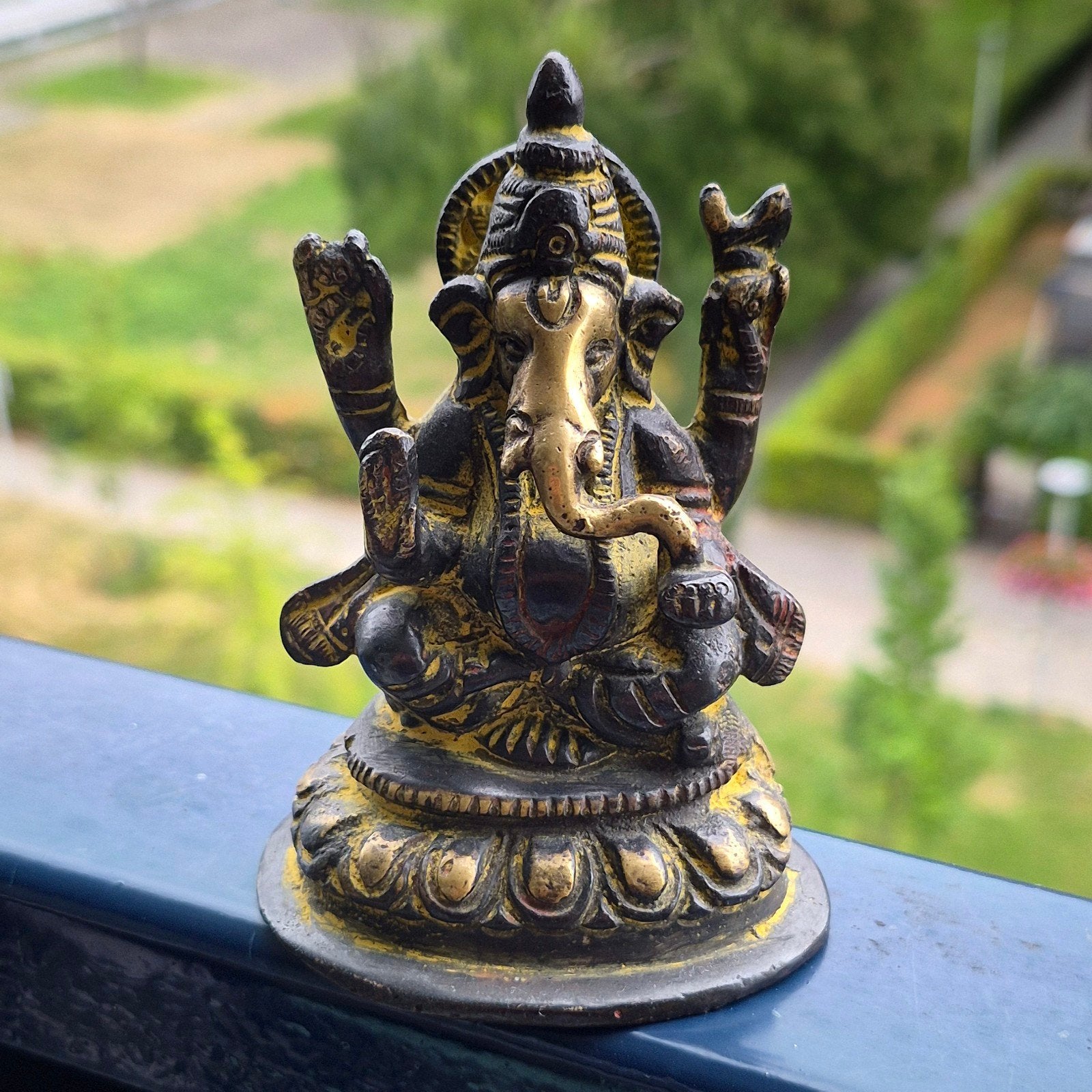 Ganesha bronzen beeld, Verzenden, Brons