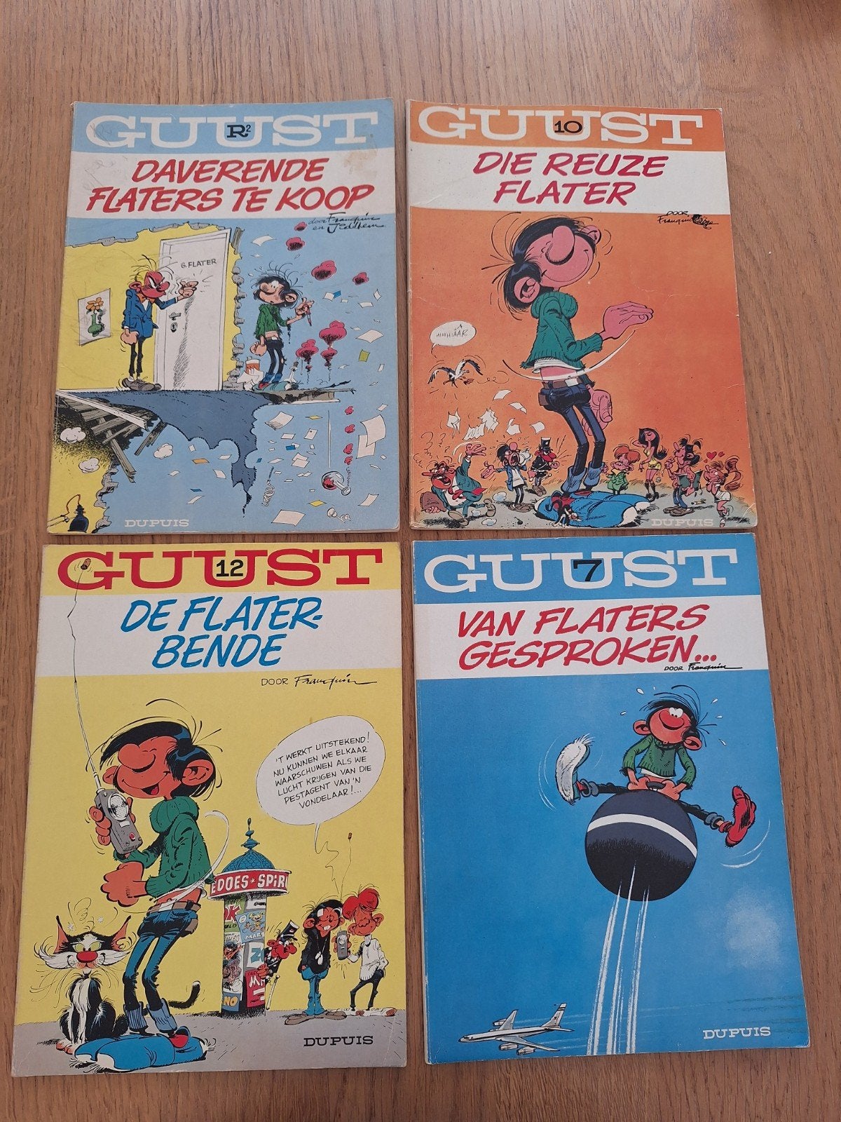 (31) Stripboeken Guust Flater, Knudde, Stamgasten, Ma Dalton, Boeken, Meerdere stripboeken, Ophalen of Verzenden, Gelezen