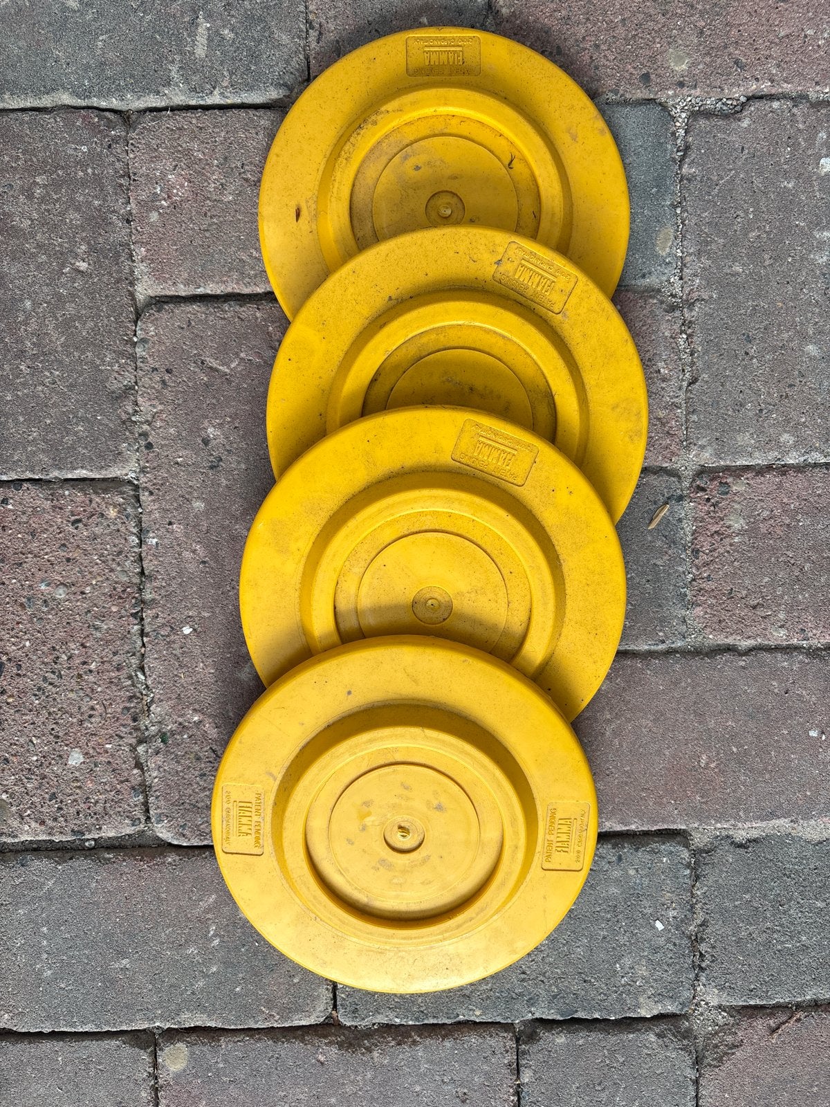 Fiamma Caravan Camper Leveling Blocks Geel (4 stuks), Ophalen, Gebruikt