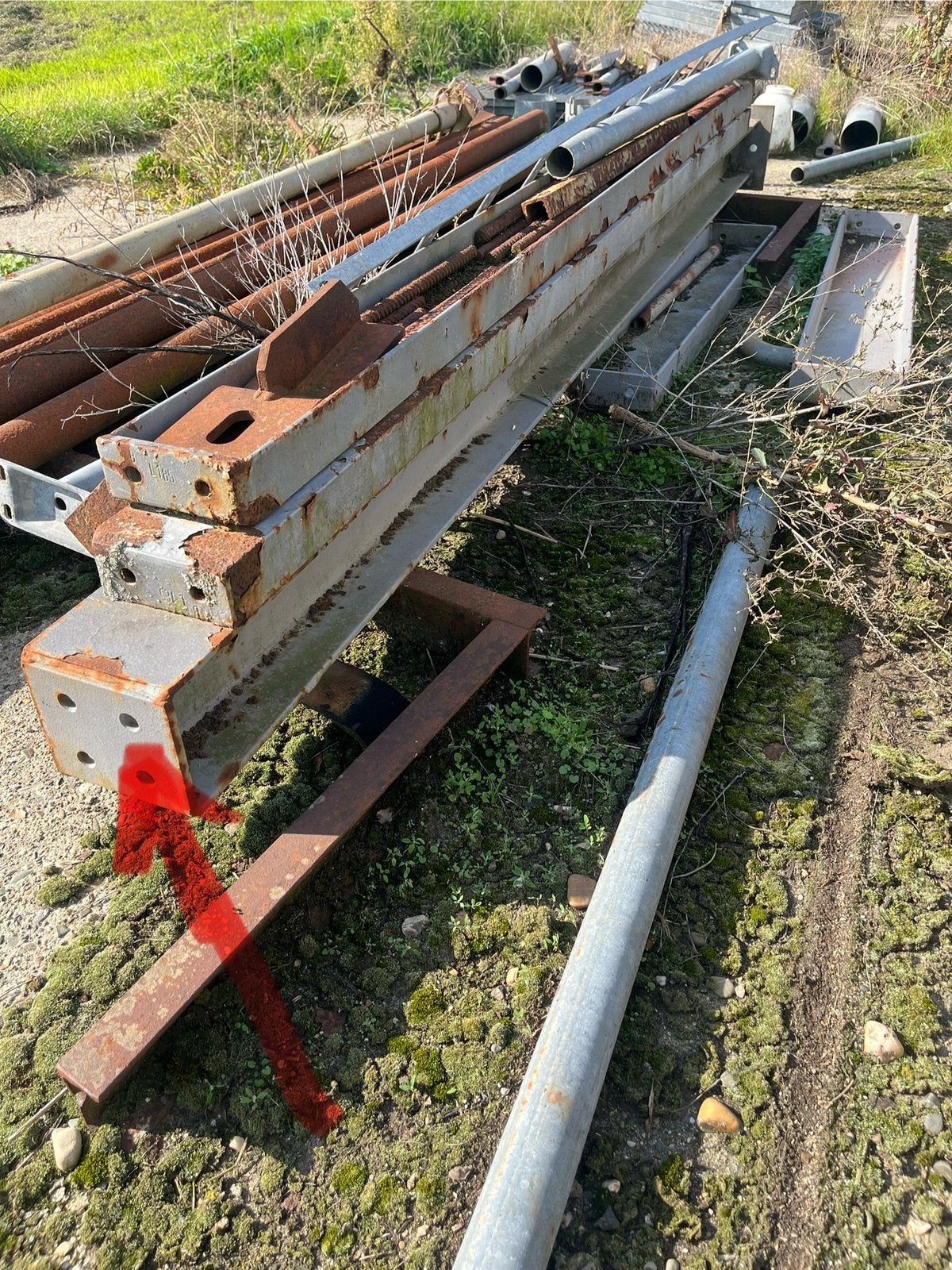 H 180 kolom, Doe-het-zelf en Verbouw, Ophalen, Gebruikt, IJzer