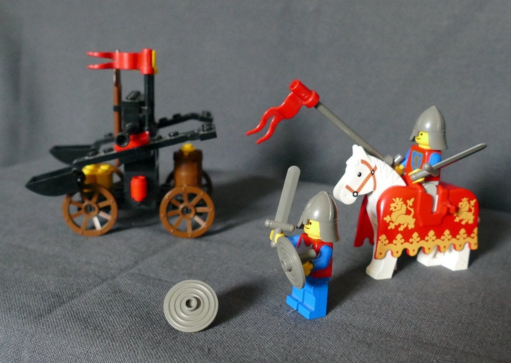 Ridder Lego 6039 Twin-arm Launcher, Gebruikt, Lego, Compleet, Ophalen of Verzenden