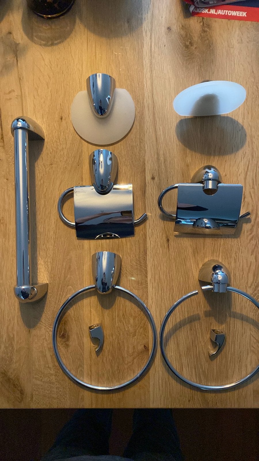 Keuco chromen badkamer accessoires set, Ophalen, Gebruikt, Overige merken, Douche-accessoire
